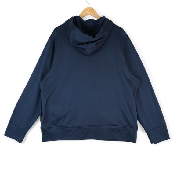 Fila Sport Hoodie Jacket Mens XL Navy Blue Full Zip Athletic Performance Tech - Picture 2 of 9